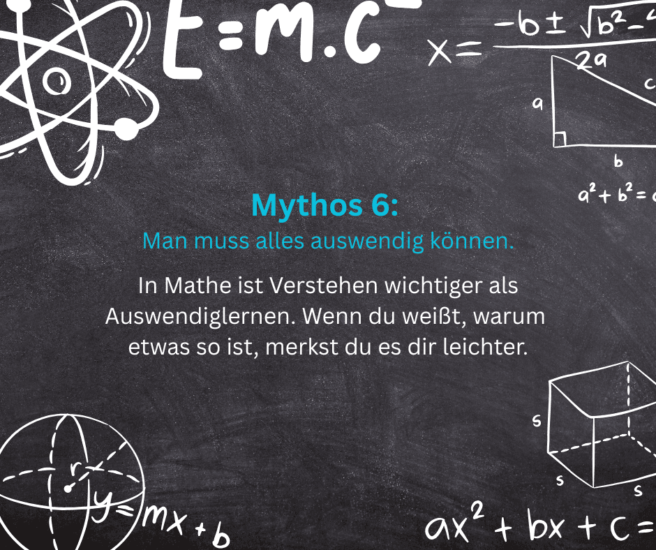 Mythos 6: Man muss alles auswendig können.