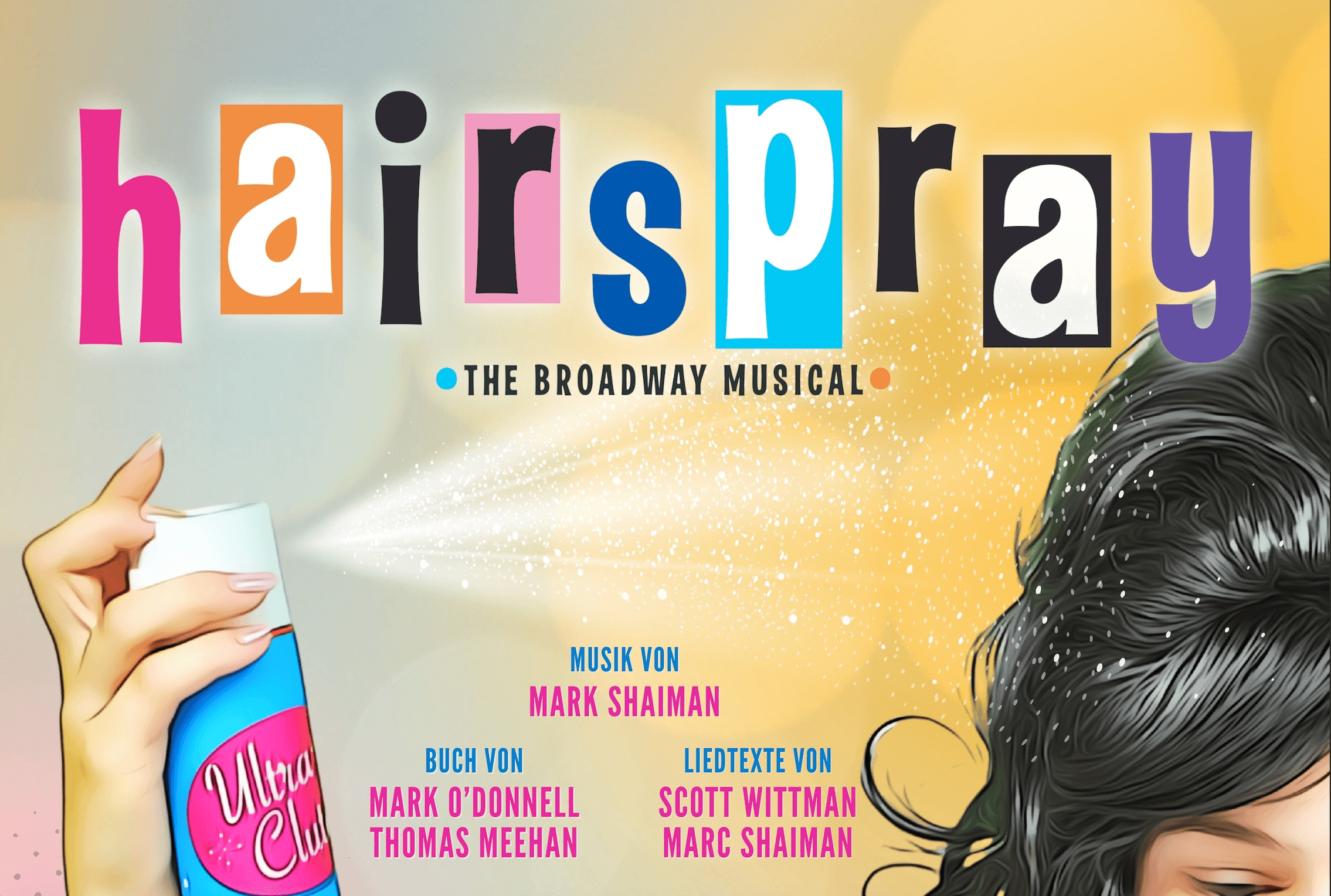 a poster for hairspray the broadway musical