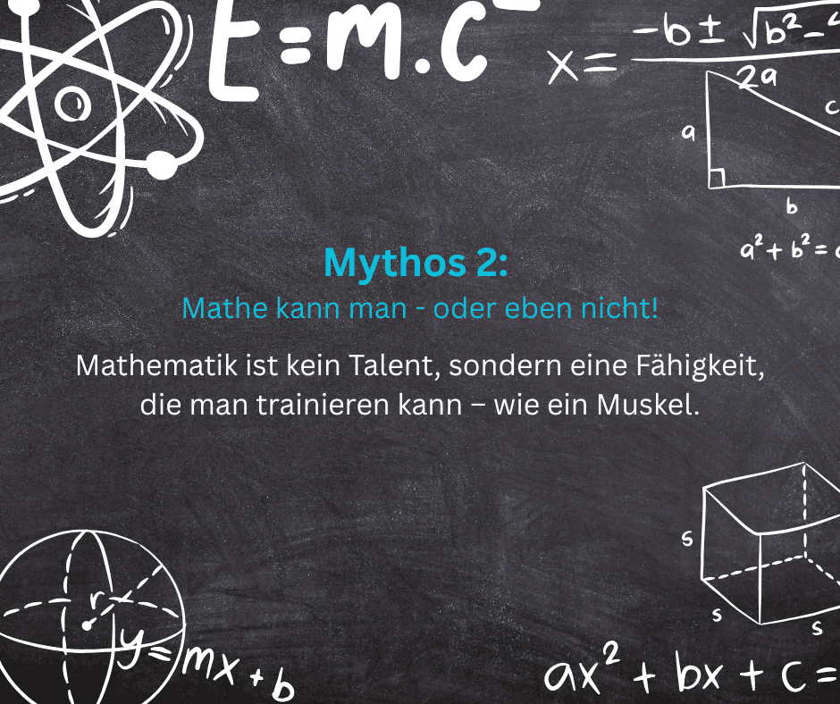 Mythos 2: Mathe kann man - oder eben nicht!