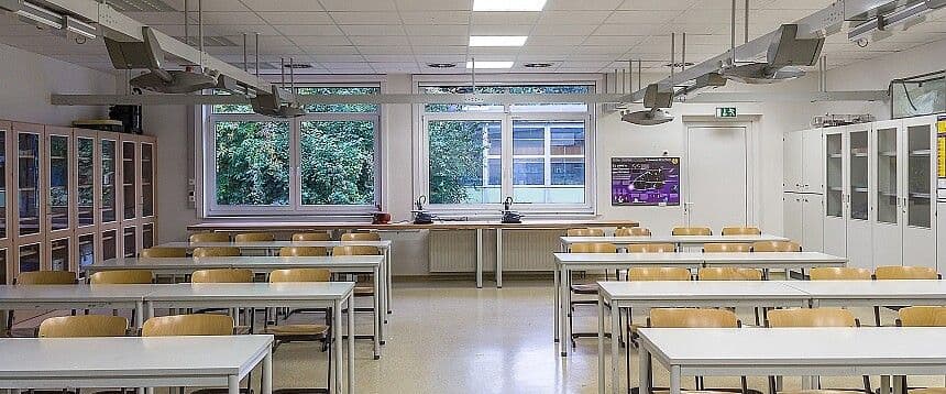 Leeres Klassenzimmer