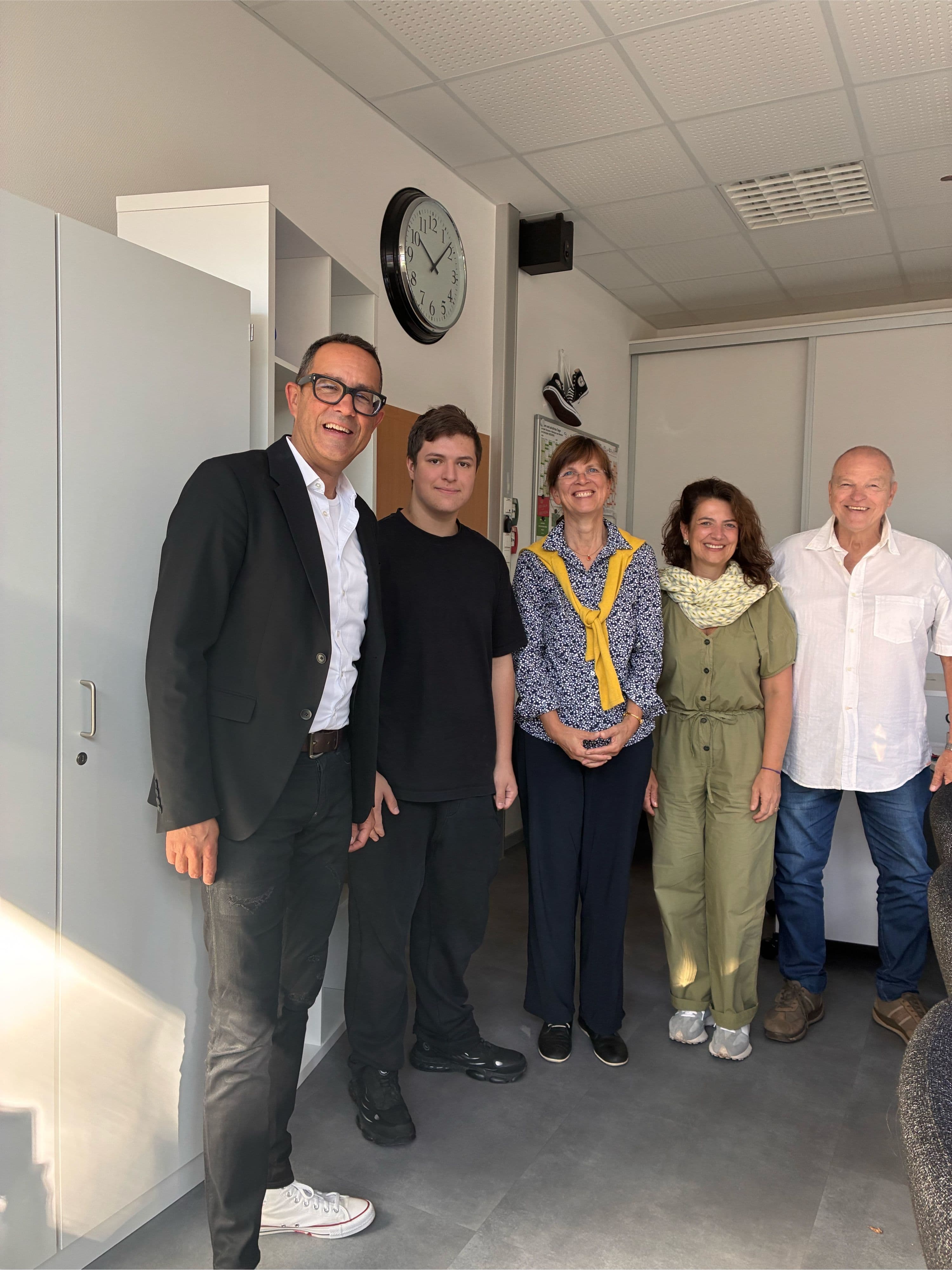 Von links nach rechts: Dr. Volker Müller, Maximilian Leicht, Ingvelde Scholz, Priscilla Leicht, Alexander Leicht.