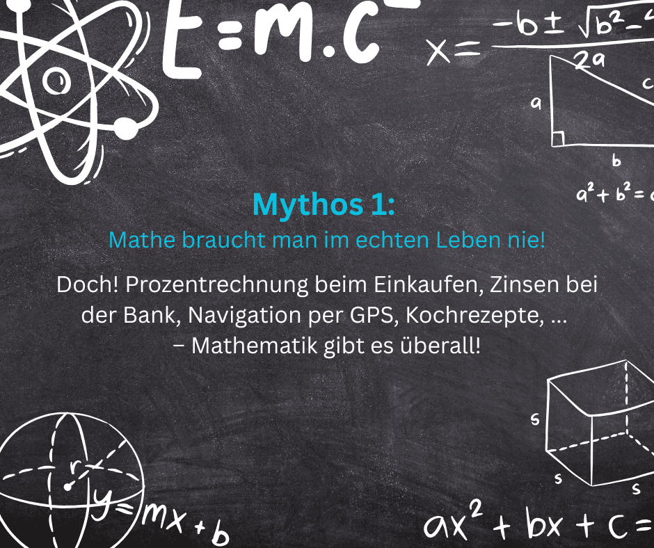 Mythos 1: Mathe braucht man im echten Leben nie!